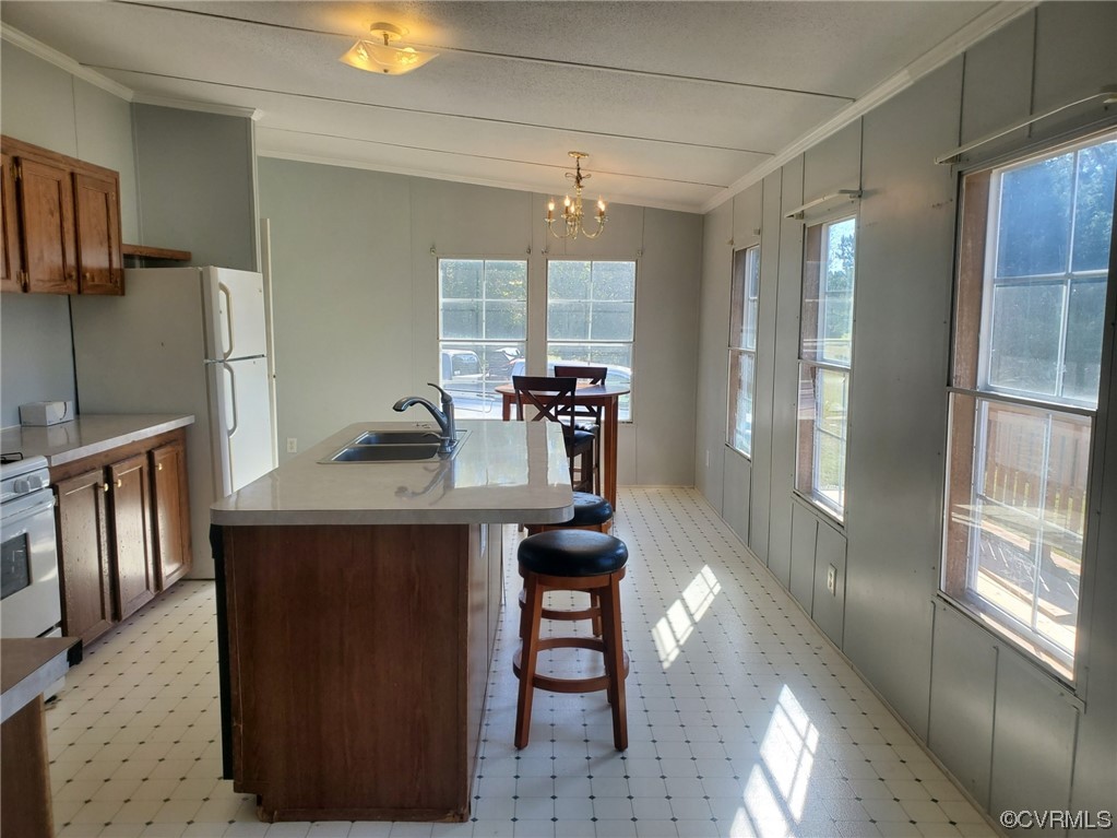 2675 Scuffletown Road Rice, VA 23966 - Photo 3 of 29 a kitchen with stainless steel appliances granite countertop a sink a stove and refrigerator