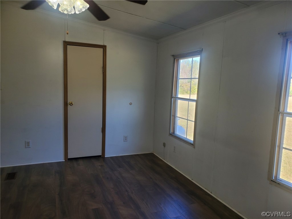2675 Scuffletown Road Rice, VA 23966 - Photo 10 of 29 an empty room with wooden floor and windows