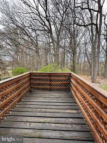 a view of a bench in the backyard