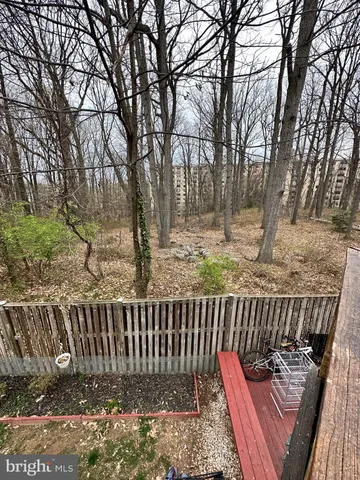 a view of balcony with a swing