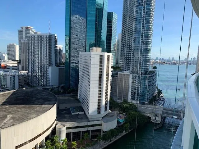 a view of a lake from a balcony