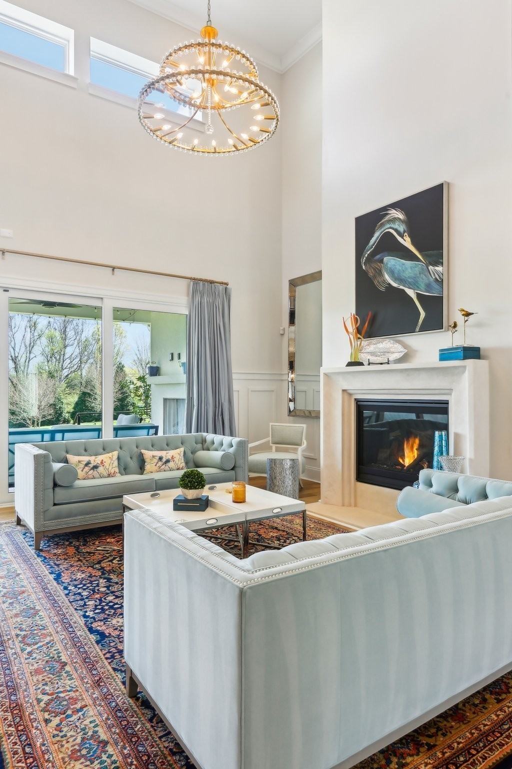 6004 Lookaway Circle Franklin, TN 37067 - Photo 11 of 80 a living room with furniture and a fireplace