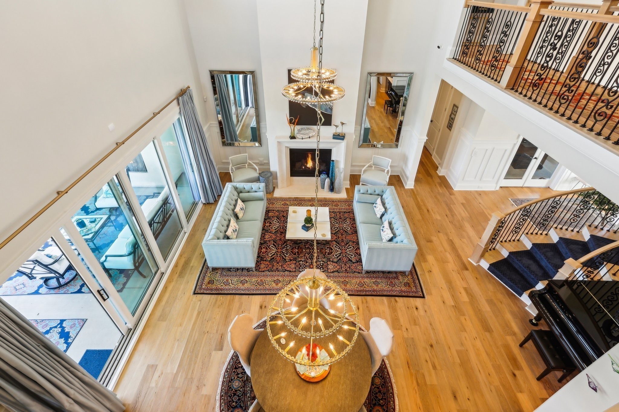 6004 Lookaway Circle Franklin, TN 37067 - Photo 15 of 80 a living room with furniture and a fireplace