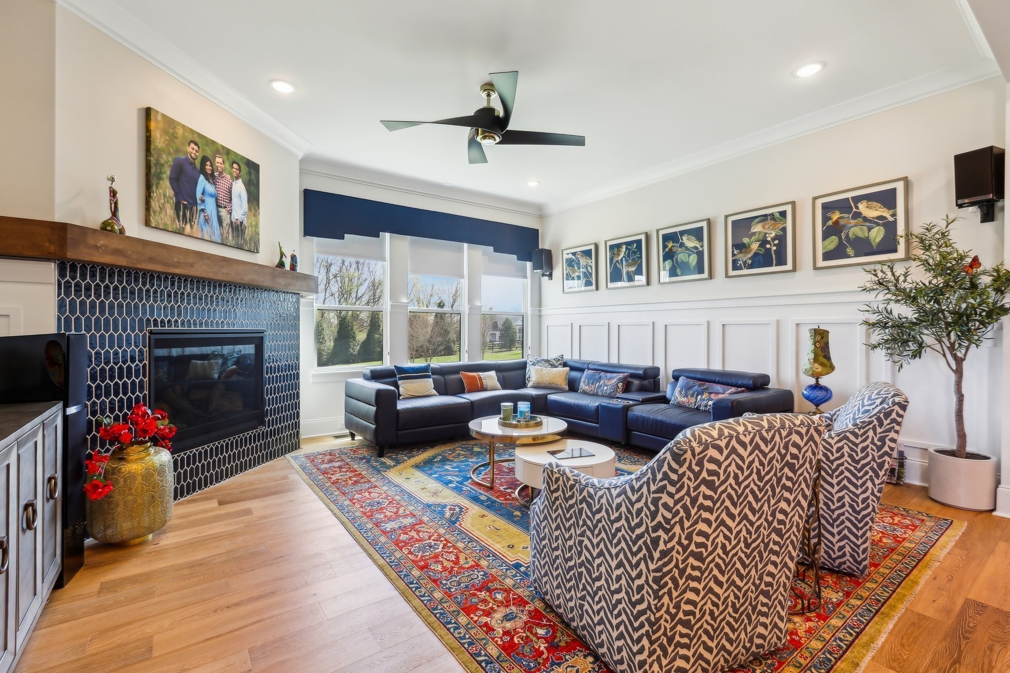 6004 Lookaway Circle Franklin, TN 37067 - Photo 17 of 80 a living room with furniture fireplace and a large window