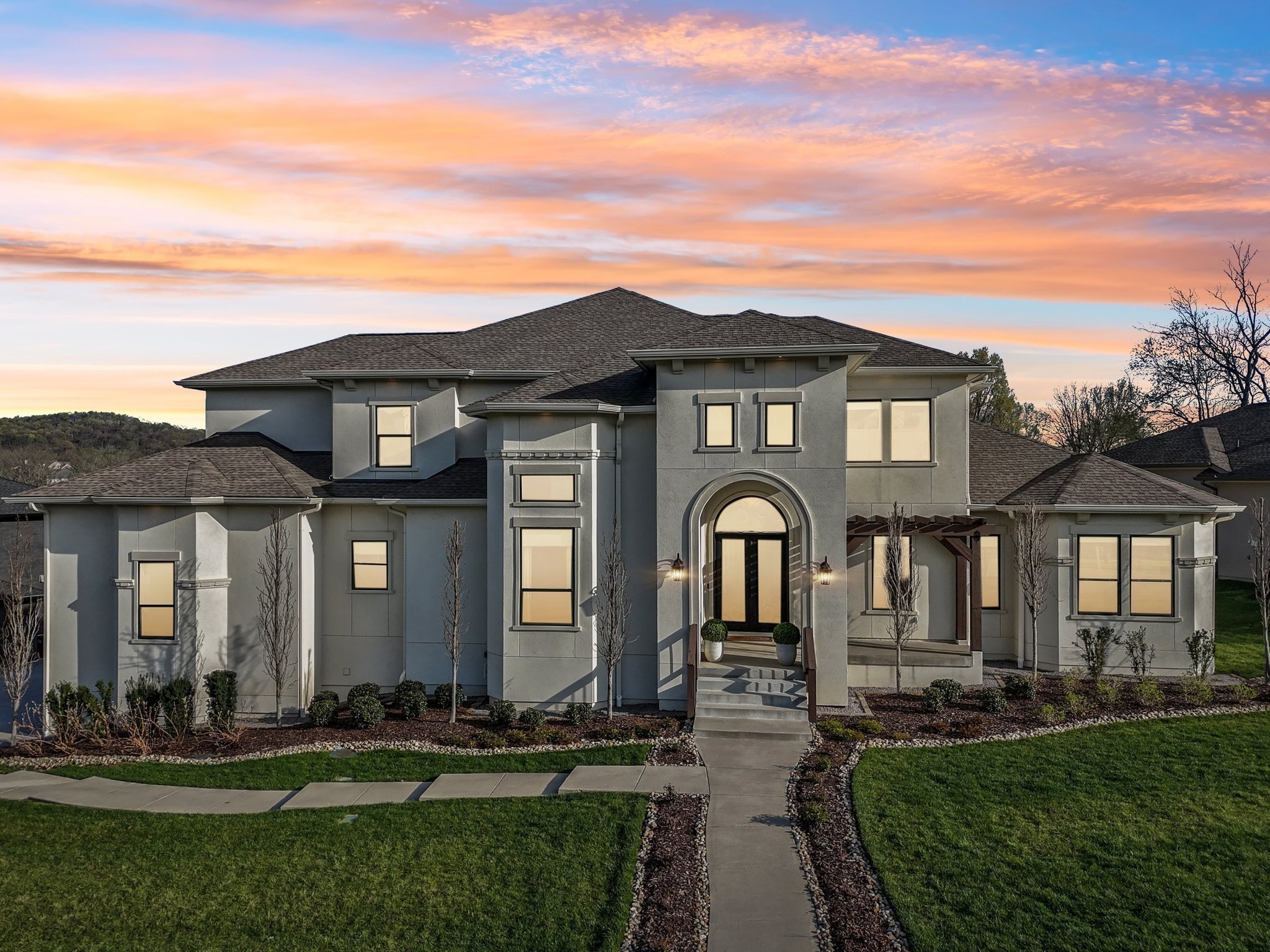 6004 Lookaway Circle Franklin, TN 37067 - Photo 71 of 80 a front view of a house with a garden