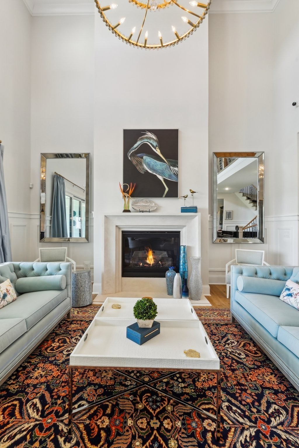 6004 Lookaway Circle Franklin, TN 37067 - Photo 10 of 80 a living room with furniture and a fireplace