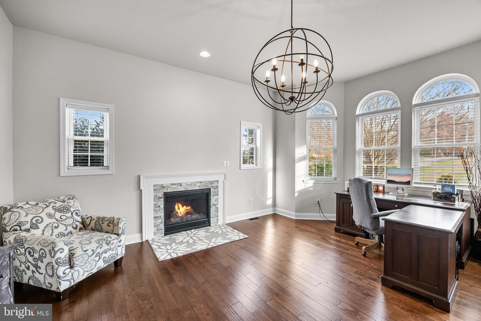 205 Sherwin Road Mullica Hill, NJ 08062 - Photo 25 of 70 a living room with furniture and a fireplace