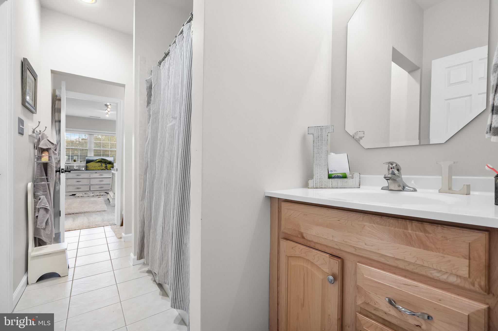 205 Sherwin Road Mullica Hill, NJ 08062 - Photo 40 of 70 a bathroom with a sink and a mirror