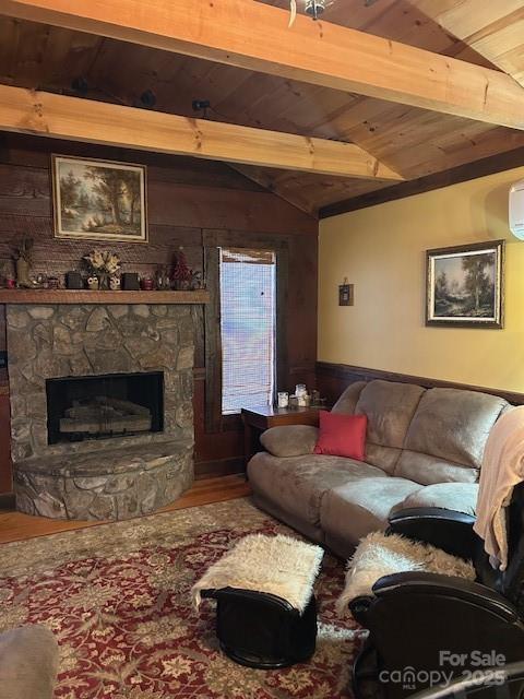 116 Minerva Lane Sapphire, NC 28774 - Photo 10 of 42 a living room with furniture and a fireplace