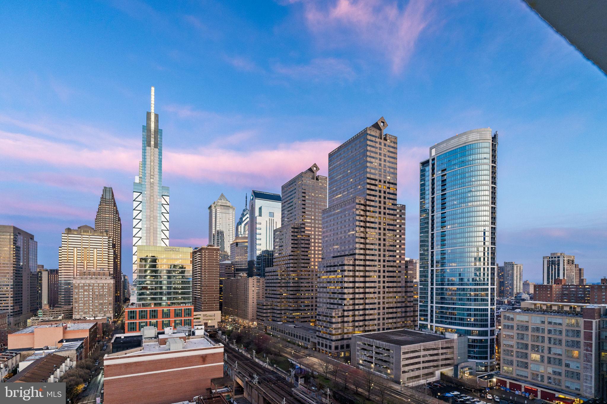 2200-28 Arch Street, Unit 1205 Philadelphia, PA 19103 - Photo 37 of 48 a city view with tall buildings
