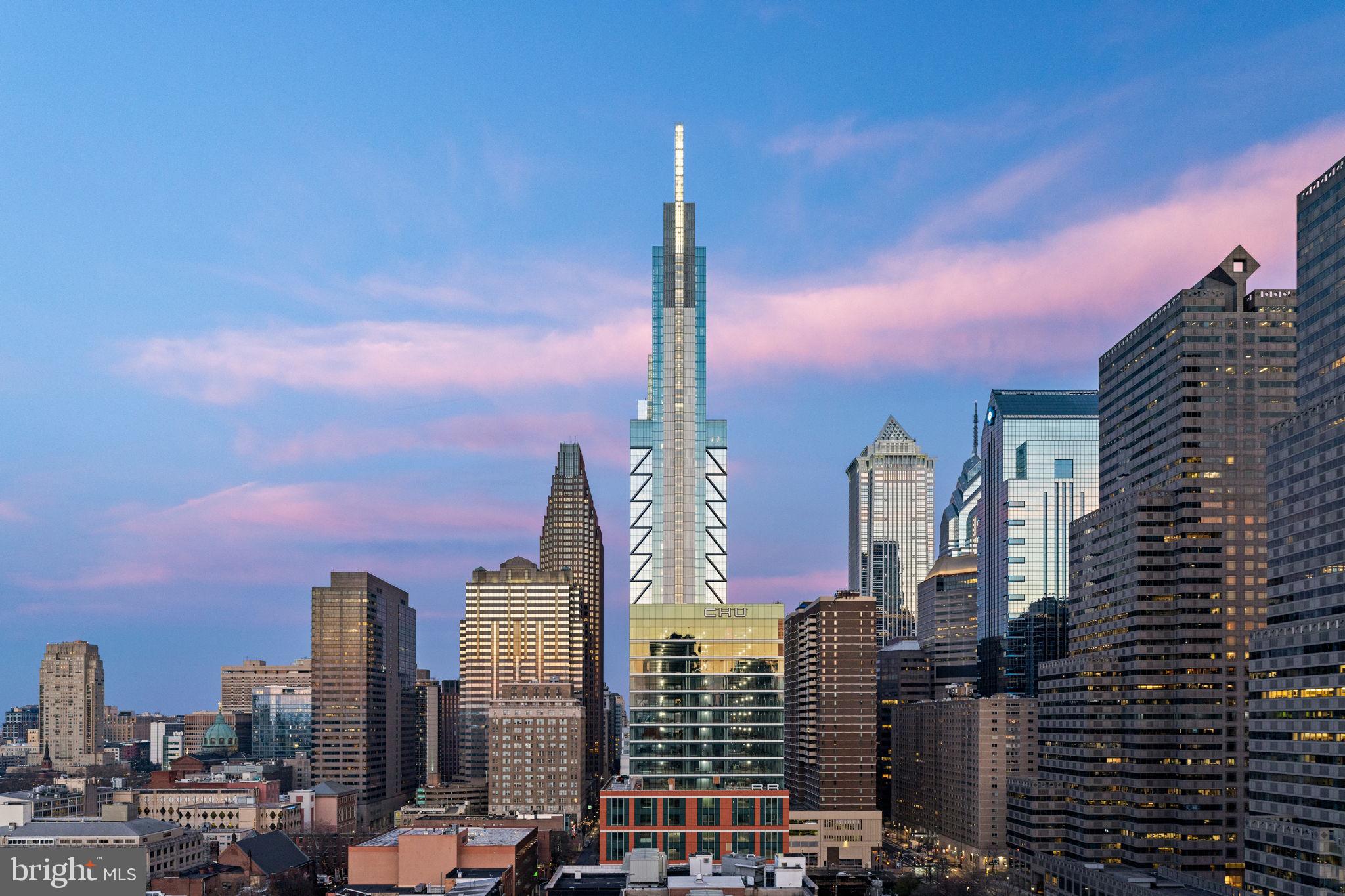 2200-28 Arch Street, Unit 1205 Philadelphia, PA 19103 - Photo 39 of 48 a city view with tall buildings