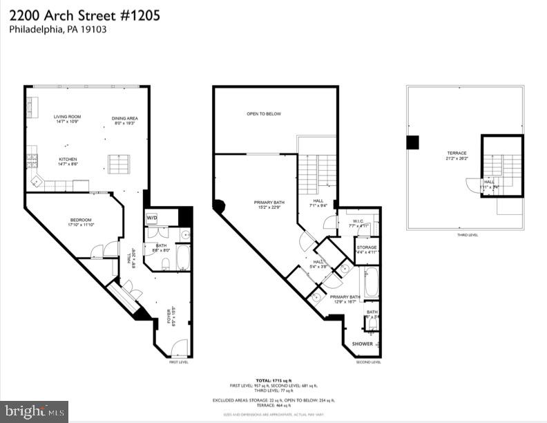 2200-28 Arch Street, Unit 1205 Philadelphia, PA 19103 - Photo 40 of 48 a picture of a room with a window and a flower pot