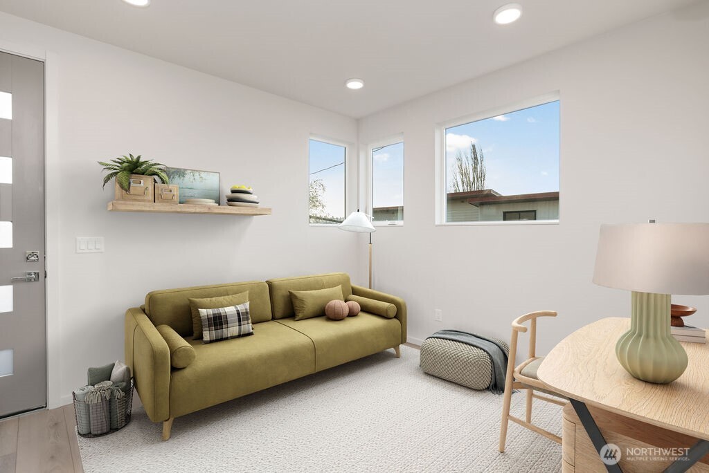 2921 Franklin Avenue East, Unit B Seattle, WA 98102 - Photo 24 of 30 a living room with furniture