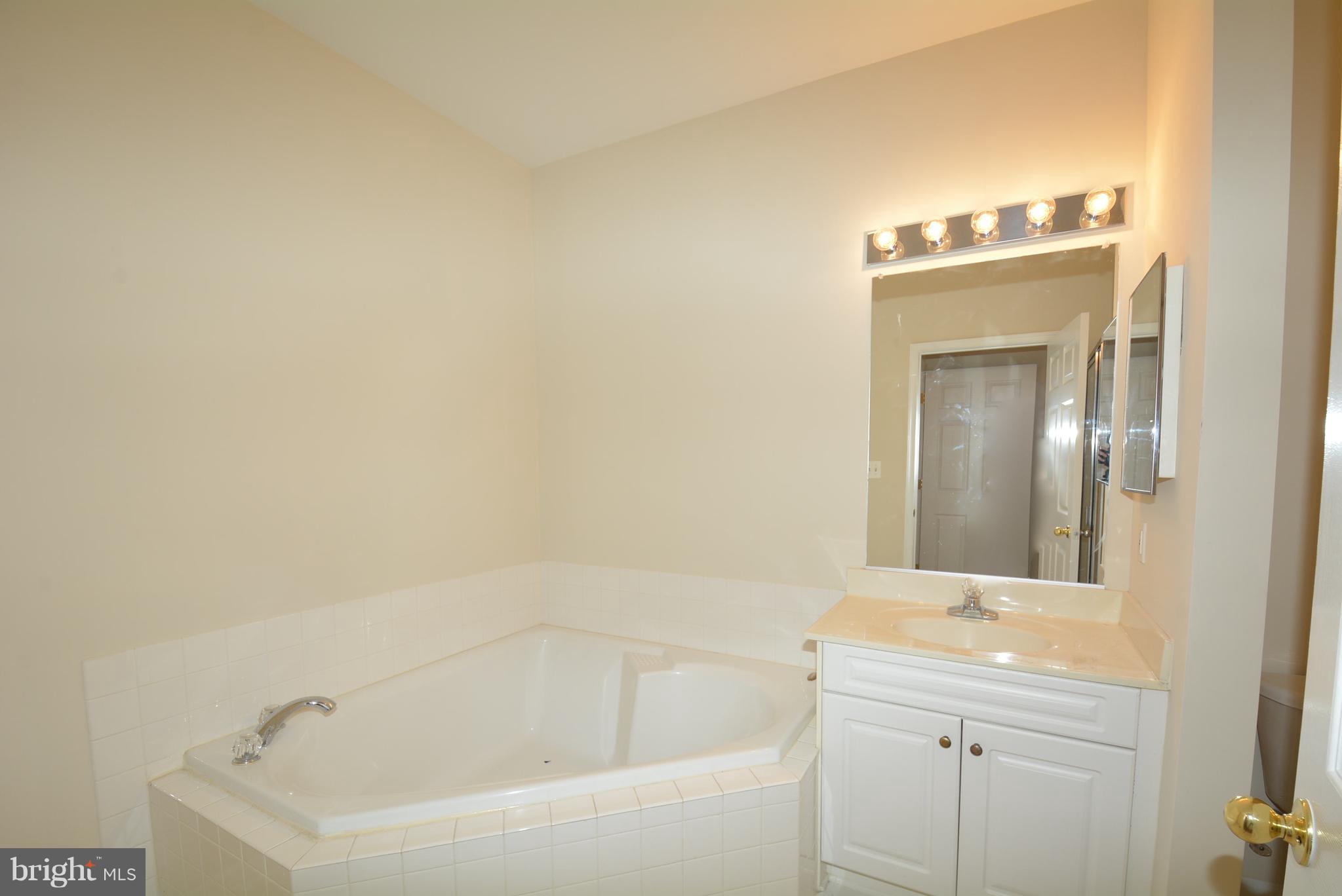 2665 Manhattan Place, Unit 101 Vienna, VA 22180 - Photo 17 of 23 a bathroom with a bathtub sink and mirror