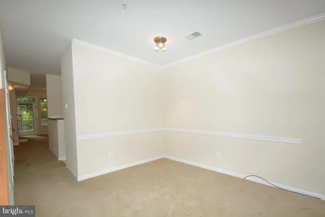 a view of an empty room