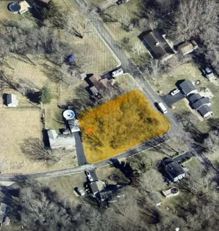 a view of backyard with green space
