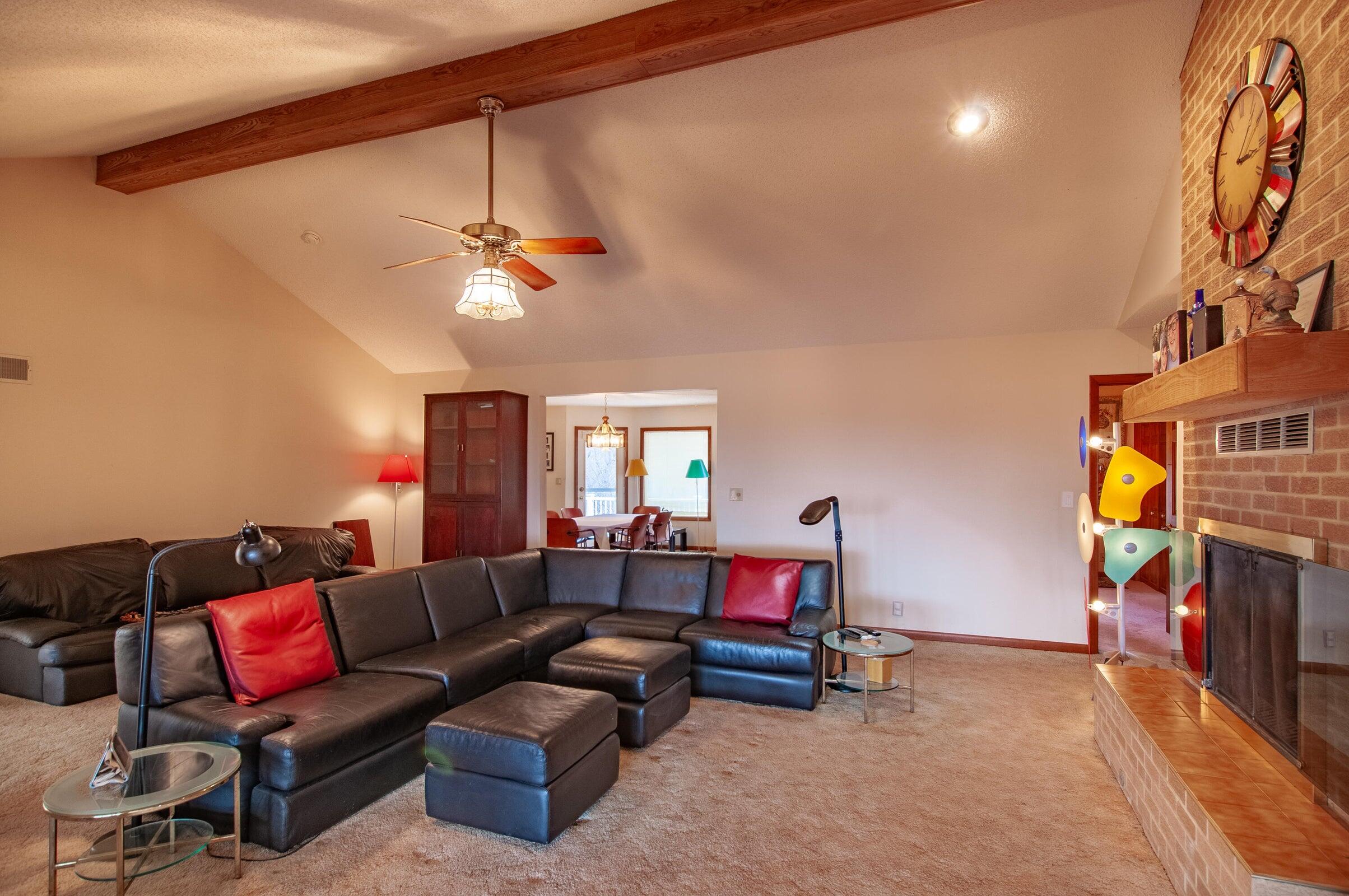 106 Merrick Lane Raphine, VA 24472 - Photo 41 of 46 a living room with furniture and a fireplace