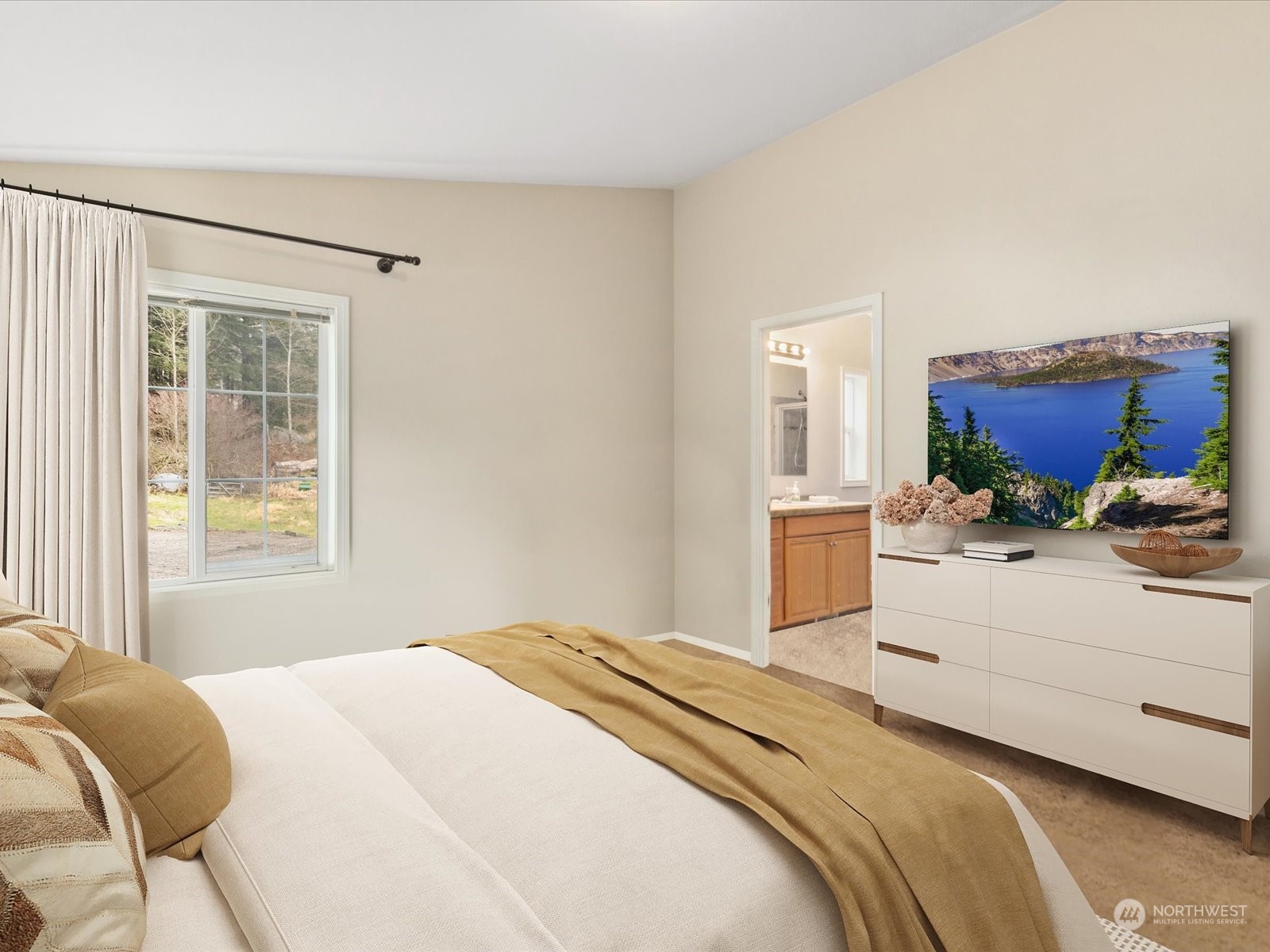 1328 Carlson Road Snohomish, WA 98290 - Photo 13 of 39 a bedroom with a bed and a couch