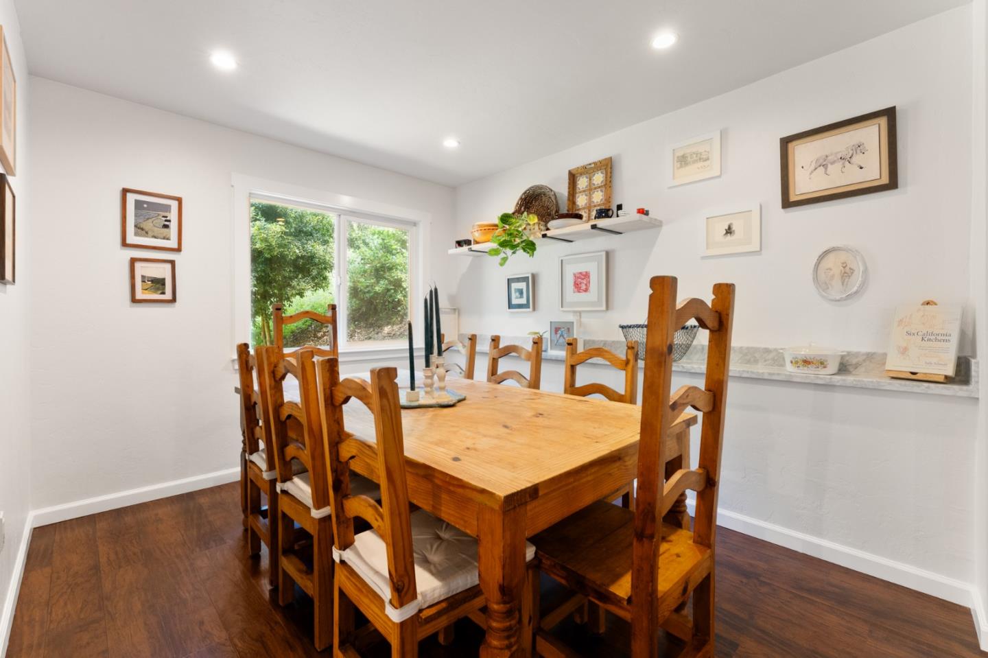 140 Baker Road Aptos, CA 95003 - Photo 21 of 62 a view of a dining room with furniture and wooden floor