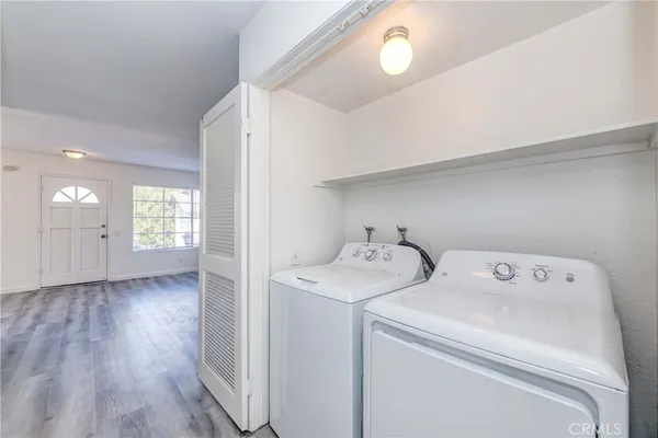 a view of utility room with washer and dryer