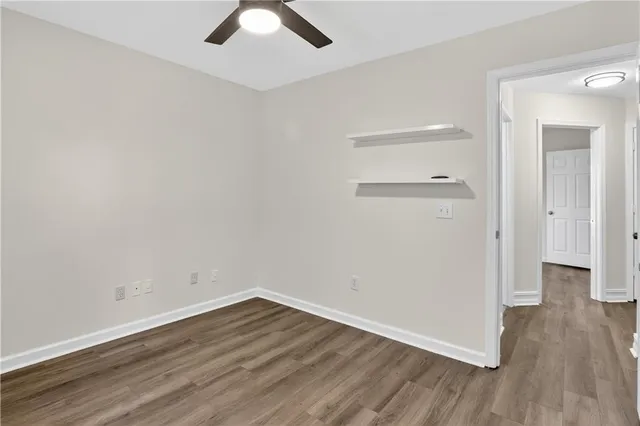 wooden floor in an empty room