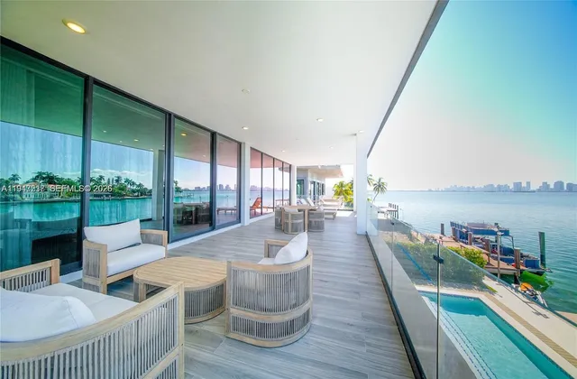 a outdoor space with furniture