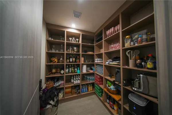 a view of a walk in closet