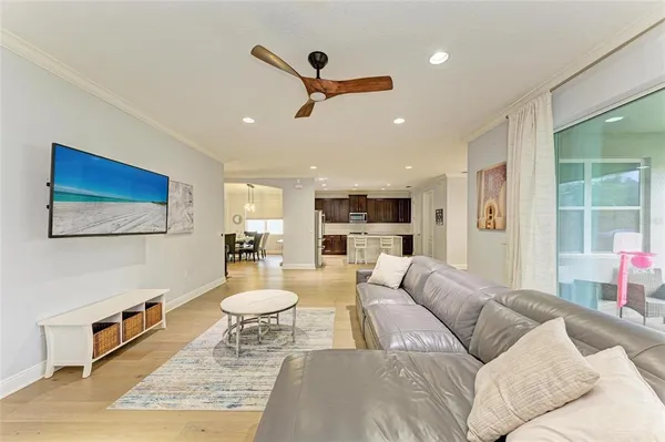 a bathroom with a double vanity sink a mirror and a shower