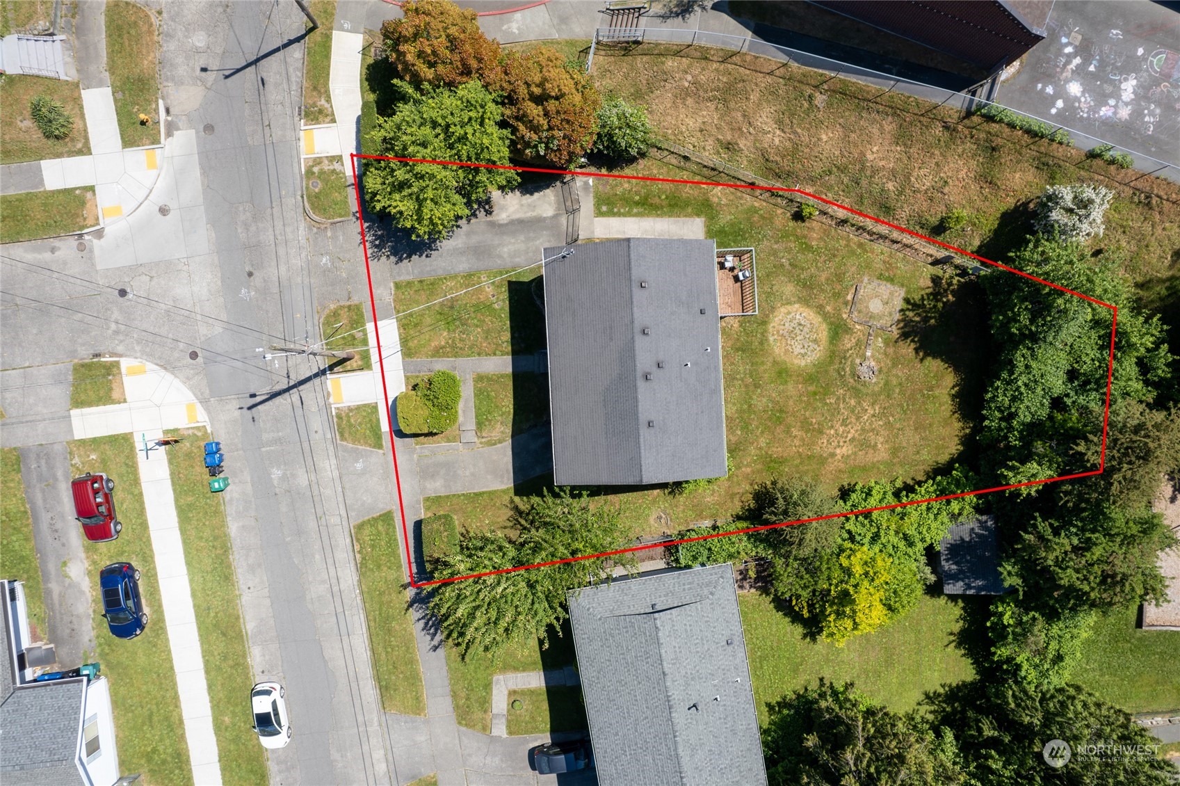3127 South Walden Street Seattle, WA 98144 - Photo 37 of 39 an aerial view of a house with a yard