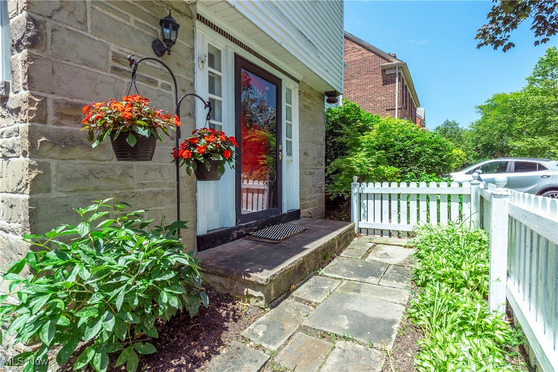 2464 Channing Road Cleveland, OH 44118 - Photo 2 of 44 Doorway to property with stone siding