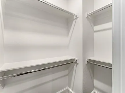 a close view of closet