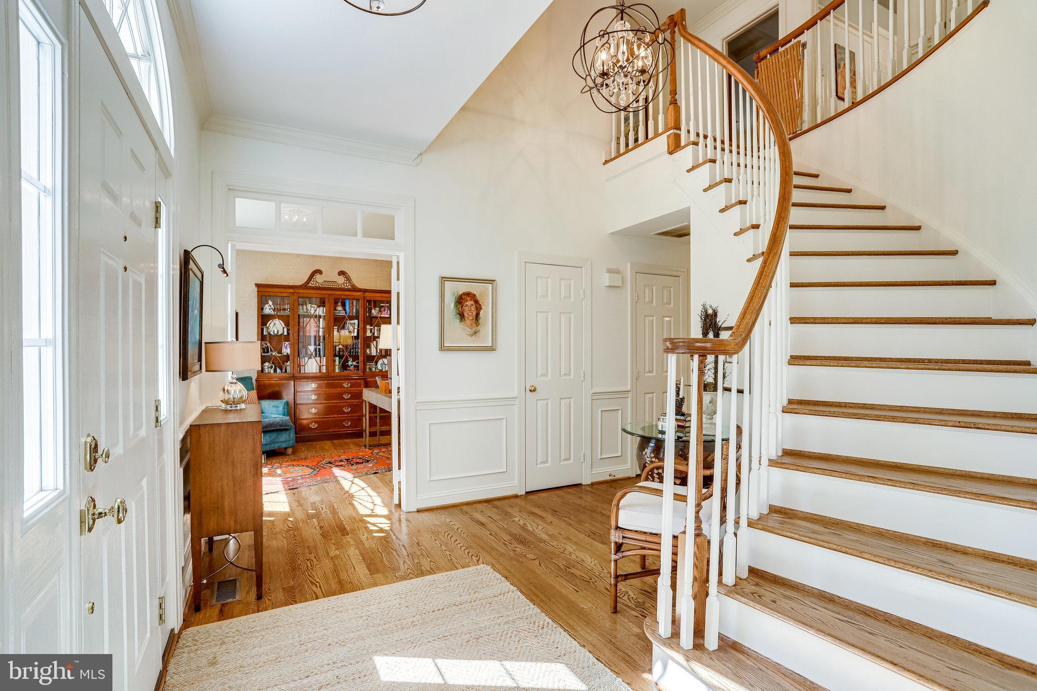 11406 Wild Bramble Way Reston, VA 20194 - Photo 7 of 87 Fabulous Curved Stairway and Designer Lighting!