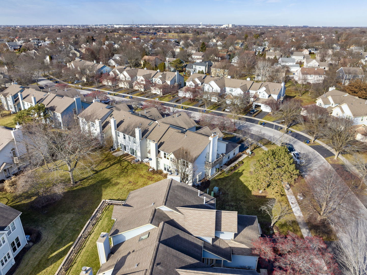 1264 Rhodes Lane Naperville, IL 60540 - Photo 9 of 35 an aerial view of residential houses with outdoor space