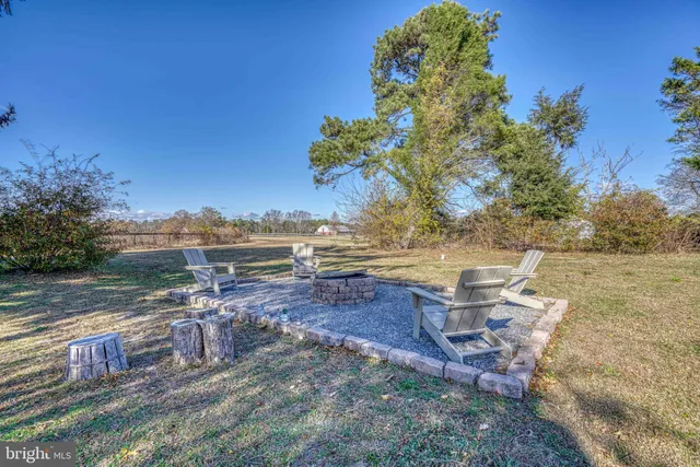 a view of a lake with outdoor space