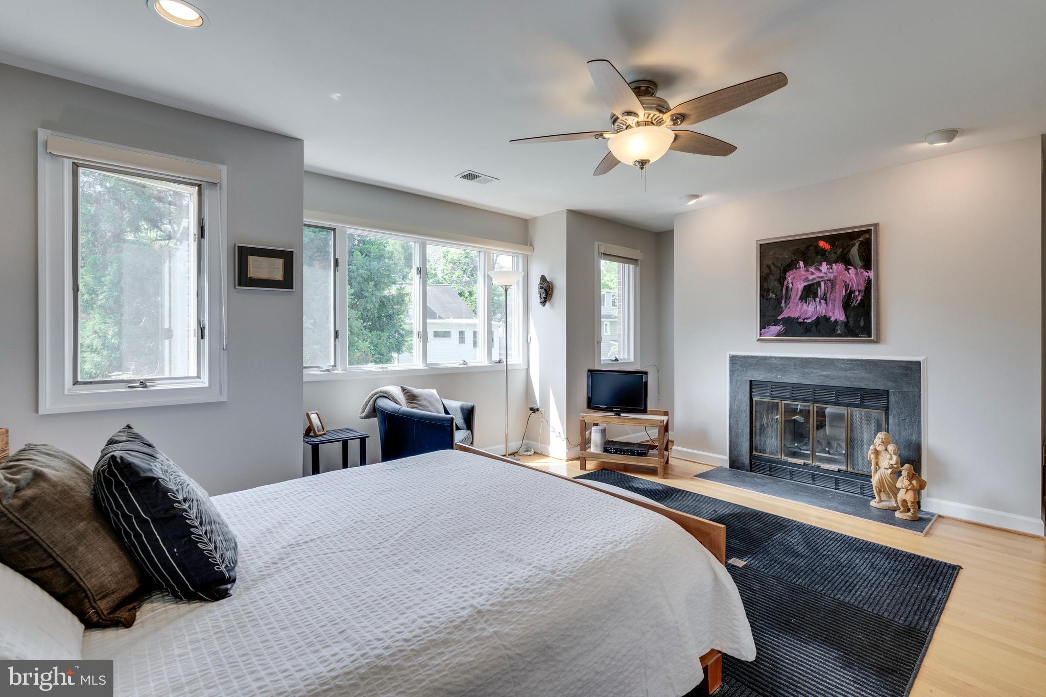 3732 Military Road Northwest Washington, DC 20015 - Photo 23 of 38 Large Primary Suite w Fireplace