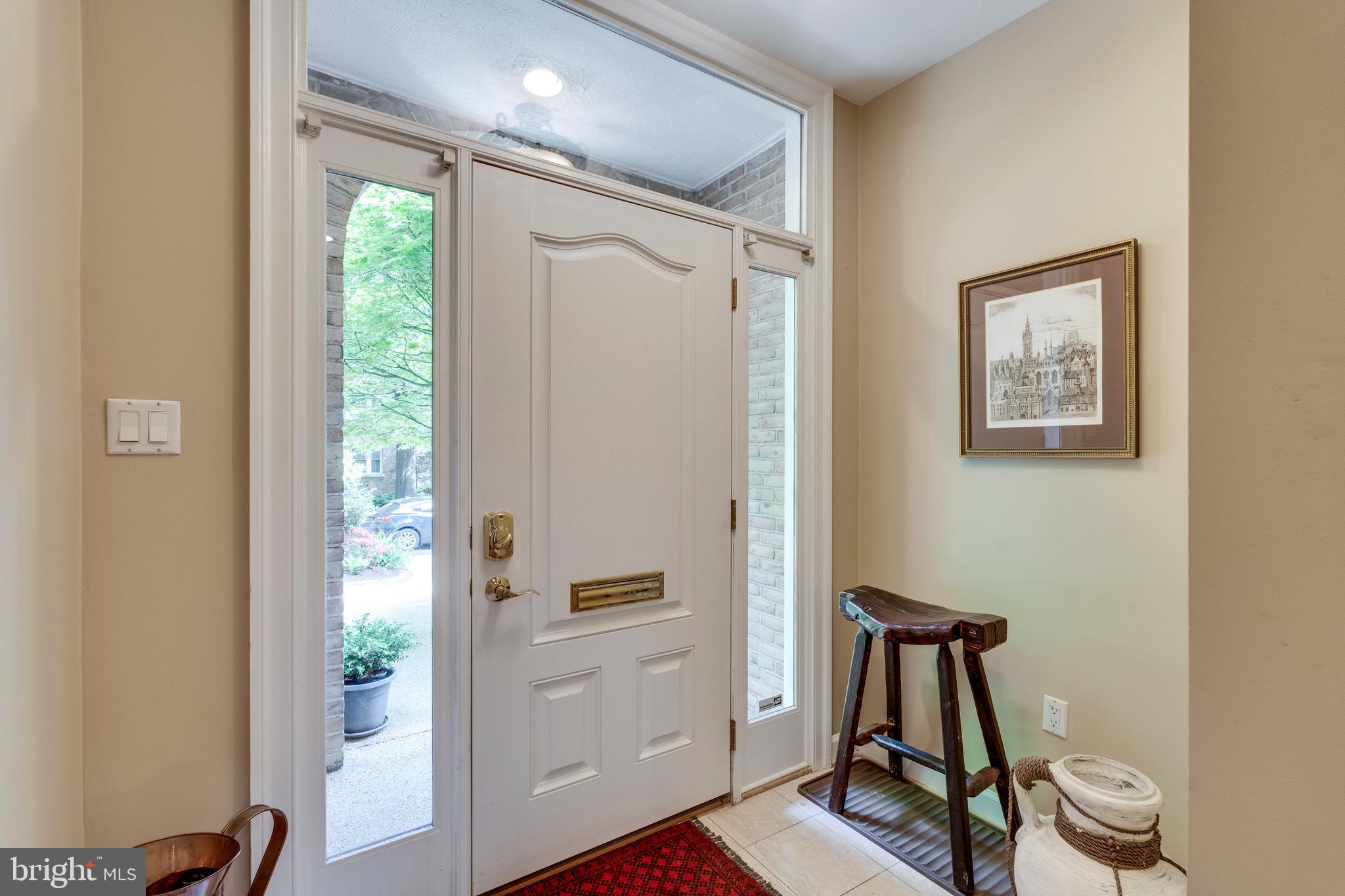 3732 Military Road Northwest Washington, DC 20015 - Photo 3 of 38 Foyer, tall ceilings throughout the home!