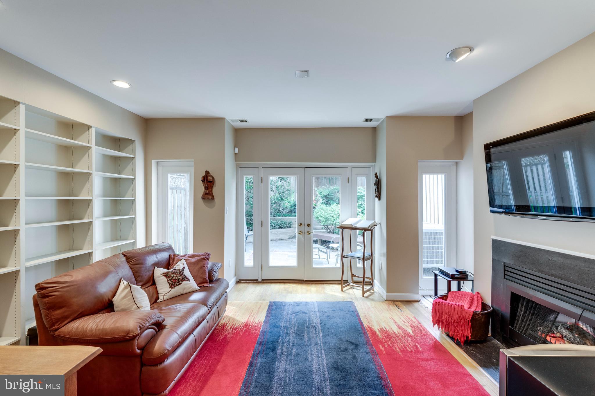 3732 Military Road Northwest Washington, DC 20015 - Photo 7 of 38 Family Room/Den on Ground Floor w access to Patio