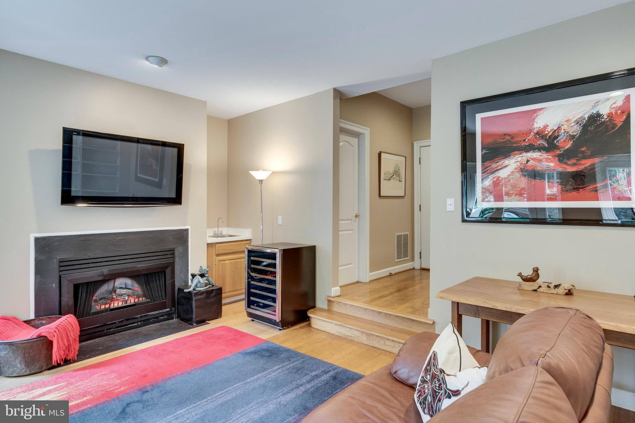 3732 Military Road Northwest Washington, DC 20015 - Photo 8 of 38 Family Room/Den with Fireplace