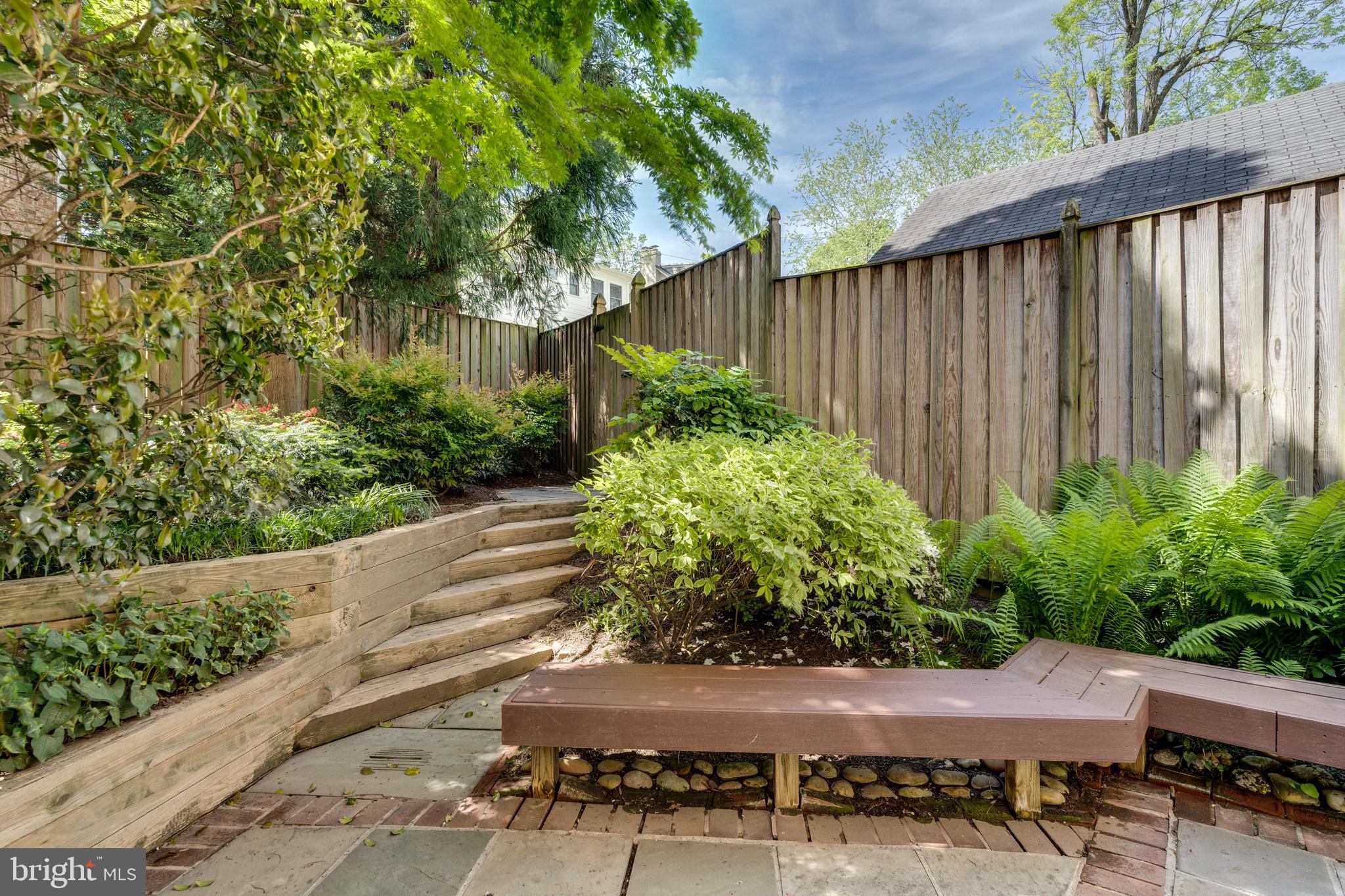 3732 Military Road Northwest Washington, DC 20015 - Photo 10 of 38 Private Landscaped Patio w Seating