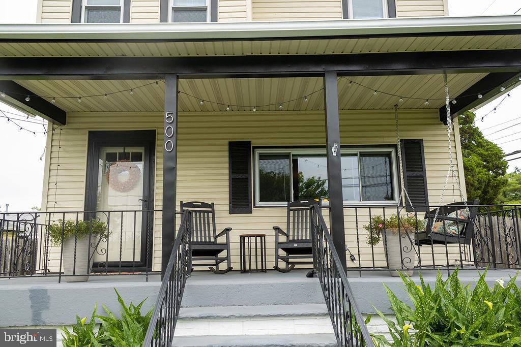 500 Davis Road Barrington, NJ 08007 - Photo 13 of 35 Covered front porch, slate walkway