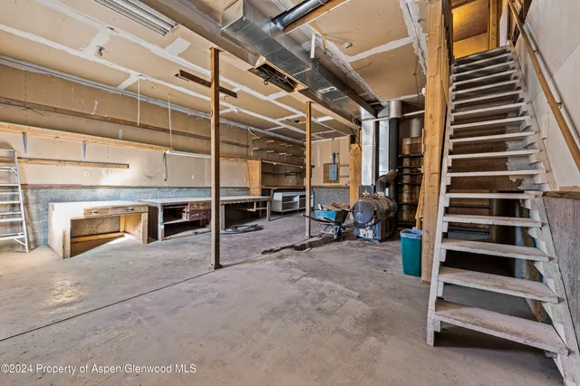 a view of a lake with a park