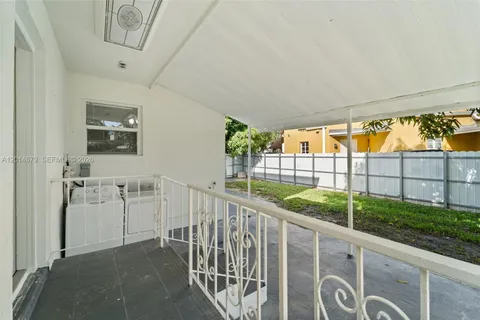 a view of a porch