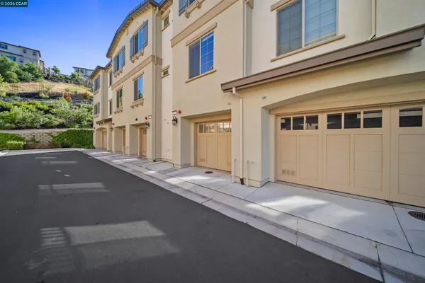 a view of a building along a street