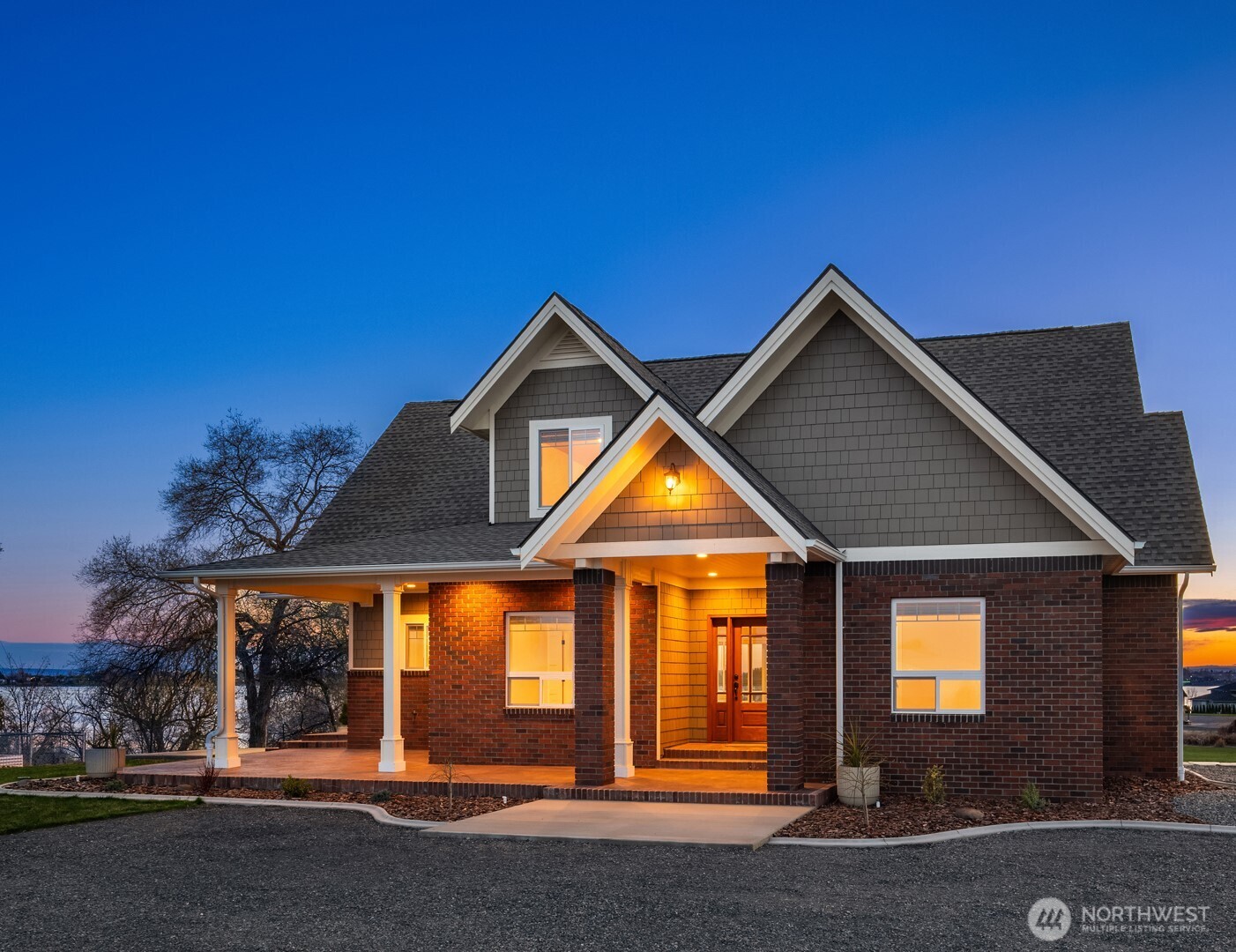 a front view of house with a yard