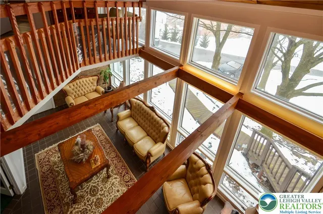 a view of a chairs in patio