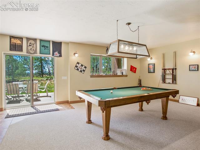 1471 Cedar Mountain Road Divide, CO 80814 - Photo 17 of 28 Lower level game room in the family room