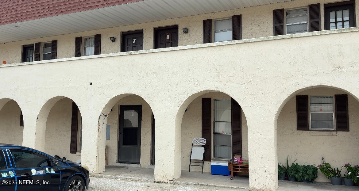 a view of front door of house