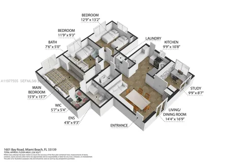 $649,000 | 1601 Bay Road, Unit 4, Miami Beach, FL 33139