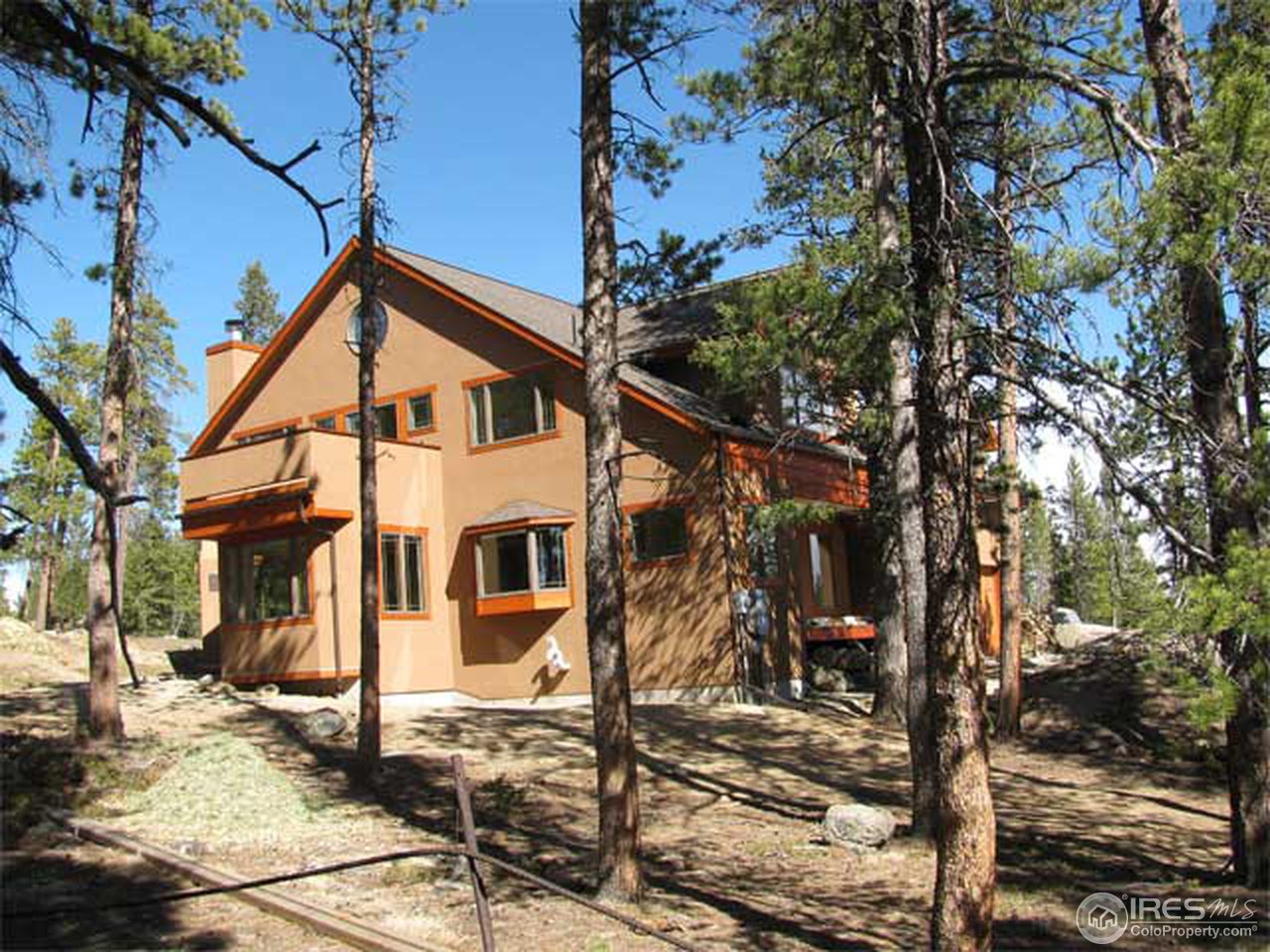 2607 Ridge Road Nederland, CO 80466 - Photo 13 of 18 a view of a white house with large tree