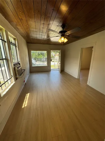 a view of entryway with stairs and wooden floor